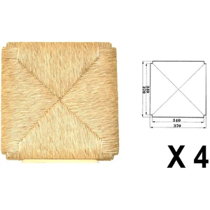 Ricambio per sedia in paglia modello 998- Sigfrido x 4 seduta sedile cuscino - Foto 1 di 3