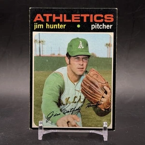 1971 Topps #45 Jim Catfish Hunter HOF Oakland Athletics Vintage Baseballkarte - Bild 1 von 2