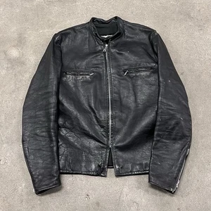 Chaqueta de Motocicleta Vintage Años 70 AMF Harley Davidson Sportster Negra Moto Talla Pequeña/M - Imagen 1 de 6