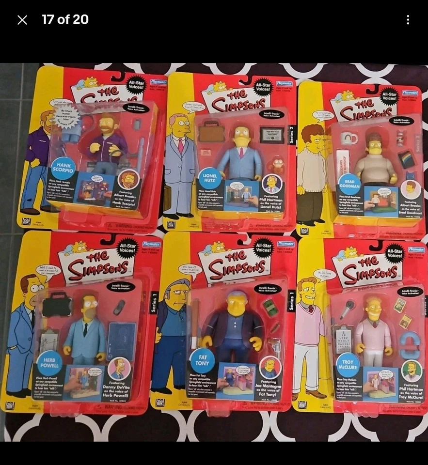 Figuras de acción de Los Simpson Series One & Two All Star Voices Playmates Foto 1 de 1