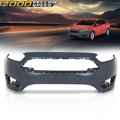 NEW Front Bumper Cover Fit For 2015 2016 2017 2018 Ford Focus S/SE/SEL 4Door - Image 1 of 4