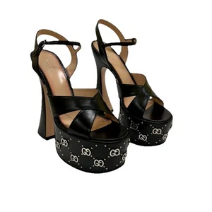 Gucci Janaya Plateau Sandalen - Interlocking G Style: 719843 Größe EU 38 / UK 5 - Bild 1 von 18