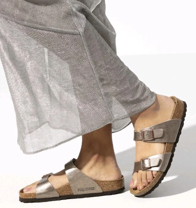 Nuevo sin caja Birkenstock Sydney Birko-flor en elegante topo UE 38 precio de venta sugerido por el fabricante 112 USD Foto 1 de 4