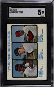 1973 Topps #614 Dwight Evans SGC 5 Boston Red Sox Rookie X - Picture 1 of 2