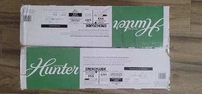 HUNTER  APEX LED 52" REVERSIBLE BLADE CEILING FAN 52595 MATTE BLACK  . NEW - Image 1 of 4