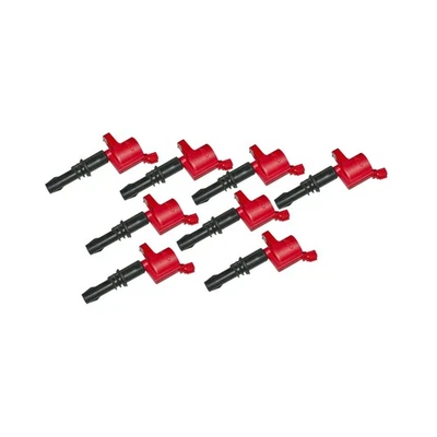 MSD 82438 Ignition Coils, Blaster Series, Red, 8-Pack Ford 3-Valve V8 - Image 1 of 4