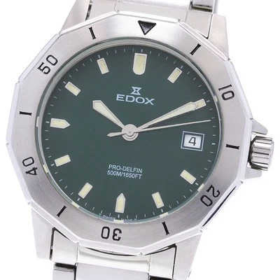EDOX Pro-delphin 70071 Date green Dial Quartz Men's Watch_849140 - Image 1 of 4