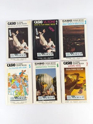 Vintage Casio VL-TONE Song Book Volume 1,2,3,5,6,7 Collection Lot of 6 Books USA - Bild 1 von 4
