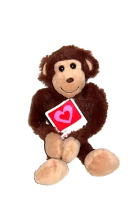 10" Dandee Brown Tan Monkey Plush Hanging Sticky Hands Stuffed Animal - Picture 1 of 1
