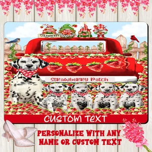 Dalmatian Dog Floor Mat Personalized Pet Door Mat Valentine Day NWT - Picture 1 of 51