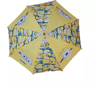 Vintage Minions Despicable Me Cartoon Yellow Small Kids Foldable Umbrella *READ* - Picture 1 of 15
