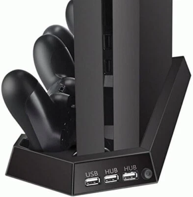 Supporto verticale per stazione di raffreddamento PS4  con 2 Controller Dock - Immagine 1 di 2