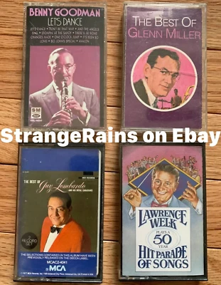  (Lot of 4) Glenn Miller Benny Goodman MORE Big Band - Cassette Tapes - TESTED Foto 1 de 3