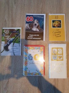 Glückwunsch Karte zum Geburtstag 50ster, 60ster, 65ster - Bild 1 von 8