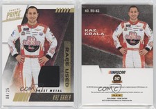 2019 Panini Prime Race-Used Sheet Metal Holo Gold /25 Kaz Grala #RU-KG