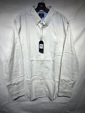 NWT $99 Ben Sherman Classic Fit Cotton Shirt Ivory White Sz XL