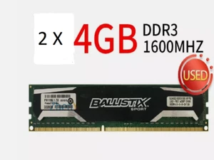 Ballistix 4GB DDR3 RAM 1600MHZ (2X) - Afbeelding 1 van 1
