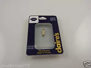 anello labbra, piercing labbra, gioielli corpo 16 calibro placcato oro 10kt - Foto 1 di 2