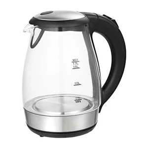 Wasserkocher Glaswasserkocher 1,7L mit Kalkfilter 2200W LED Innenbeleuchtung - Bild 1 von 7