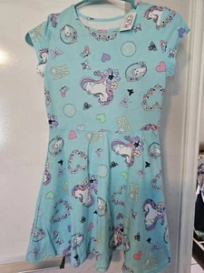 Children's Place Girl's Summer Dress with unicorns - Picture 1 of 4