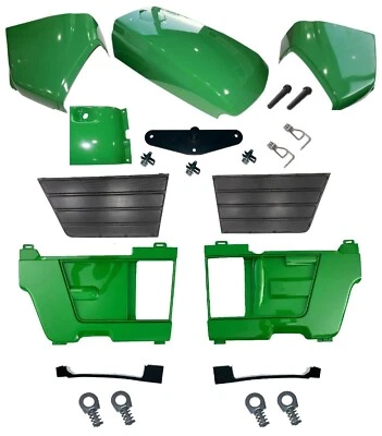 KUMAR BROS USA Hood/Fuel Door Kit/Panels LH&RH/Grills/Catch/Cowl fits John Deere 4210 4310 4410