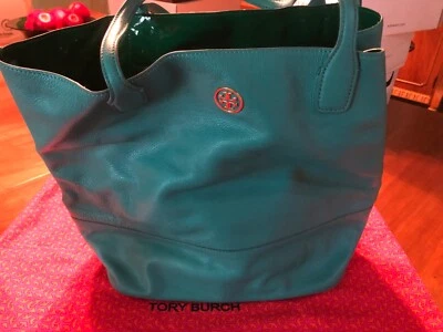 Bolso de Mano TORY BURCH MICHELLE TOTE OS TURQ/401 Estilo 51129773 con Bolsa para el Polvo Turquesa Foto 1 de 4