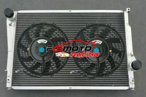 FIT FOR 2002-2011 BMW 3 Series E46 1998-2006 Z4 E85 E89 Aluminum Radiator + FAN - Picture 1 of 8