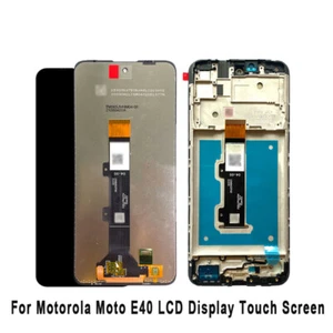 For Motorola Moto E40 LCD Display Touch Screen Digitizer with Frame Repair Parts - Picture 1 of 15