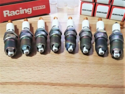 8x BRISK GOR17LGS High Performance Multipoint Silver Upgrade Racing Spark Plugs - Image 1 of 4