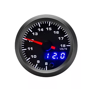 2" 52mm 8-18V Digital&Pointer Car Volt Meter 7 Color LED Voltmeter Voltage Gaug. - Picture 1 of 10