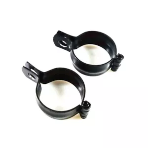 2 PIEZAS Soporte de luz de señal de giro negro 42-51 mm Horquilla Abrazadera Soporte de montaje Motocicleta - Imagen 1 de 12