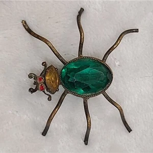 Antike Insektenbrosche 20er Jahre mit Schmucksteinen - Bild 1 von 5