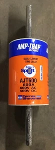 FS AJT600 600A FUSIBLE 600VAC 500VDC AMP-TRAP 2000 - Imagen 1 de 3
