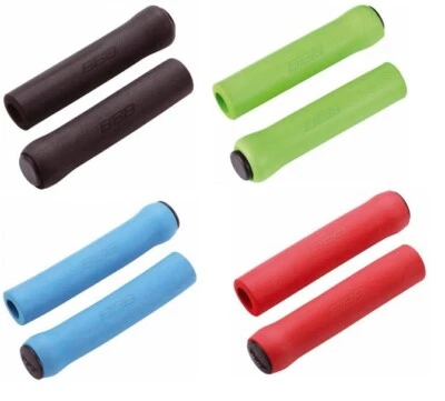 BBB Sticky 130mm BHG-34 Fahrrad-Lenkergriffe m. Endkappen, Blau/Grün/Rot/Schwarz - Bild 1 von 4