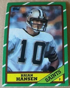 1986 TOPPS Card #348 BRIAN HANSEN  NM-MT Condition