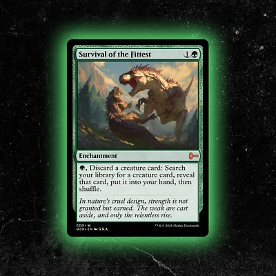 Survival of the Fittest - Custom Magic: The Gathering Card - High-Quality - Image 1 of 4