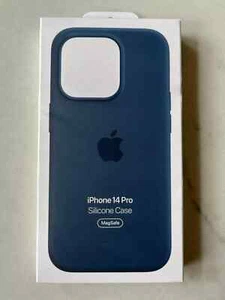 Genuine Apple iPhone 14 PRO (6.1") Silicone Case w/Magsafe Blue - Zdjęcie 1 z 1