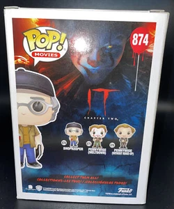 IT Capitolo 2 - Stephen King nei panni del negoziante FUNKO POP! #874 NUOVO - Foto 1 di 6