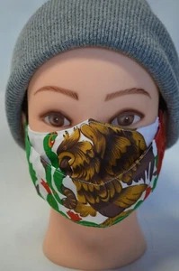 Cubre Boca Mexico Flag Face Mask Washable Cotton Reusable Mexican Mask  - Picture 1 of 8