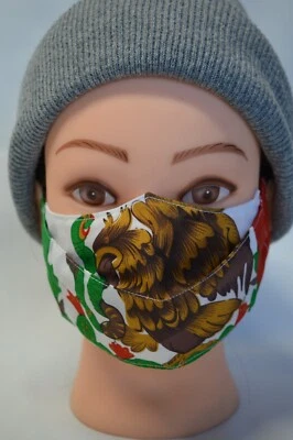 Cubre Boca Mexico Flag Face Mask Washable Cotton Reusable Mexican Mask  - Image 1 of 4