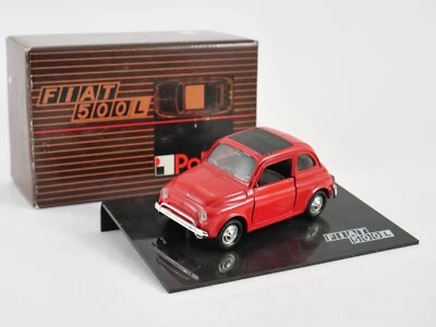 Polistil FIAT 500L Rosso 1968 Mai Giocato 1/25 In Scatola Con Il Suo Libretto - Immagine 1 di 4