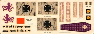 AMT VINTAGE 1960's DECAL SHEET Surf Woody Model Decal - Picture 1 of 1