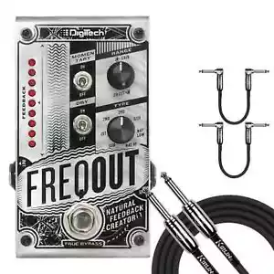 DigiTech FREQOUT-U Dynamic Feedback Guitar Expression Pedal, Silver W-CABLES - Picture 1 of 14