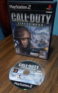 Call of Duty: Finest Hour PlayStation 2 2004 PS2 Tested, Case & Disc Only - Picture 1 of 3