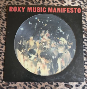 Roxy Music Manifesto original 1979 UK picture disc LP w/die cut sleeve Rare - Picture 1 of 2
