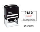 Shiny Date Stamp Self Inking With Paid & Your Text Here Text Ofiice-7Yt