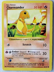 Carta Pokémon Base Charmander 46/102 DMG B1G1F - SHADOWLESS 1999 $2 Envío Combinado - Imagen 1 de 3