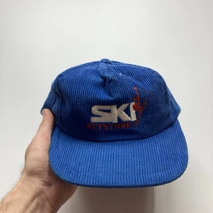 vintage ski keystone colorado usa corduroy hat one size - Picture 1 of 10