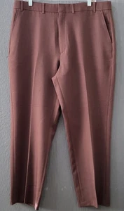 Vintage 70s Levi’s Action Slacks Men’s 40x30 Brown Dress Pants  Polyester (E19) - Picture 1 of 9