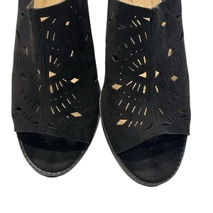 CloudWalkers By Avenue Penny sandali neri in ecopelle da donna US 13W - Foto 1 di 22